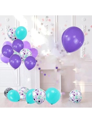 Deniz Kızı Konsepti Balon Seti 17 Adet Balon