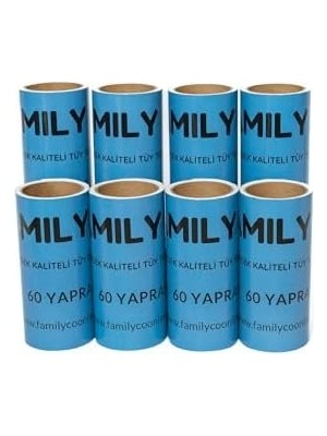 Co.kedi Köpek Saç Kıl Tüy Toplayıcı Rulo 8 Adet Yedek Kartuş Her Biri 60 Yaprak