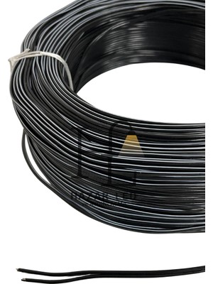 Hazar Led 2 Pin Jst Elektrik Kablosu 2'li Şerit LED Kablo 2X0,22MM Siyah Beyaz Kalaylı %100 Bakır Kordon Kablo 100M