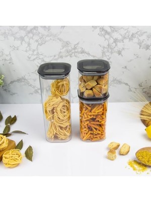 3 'lü Kare Erzak Kabı Seti