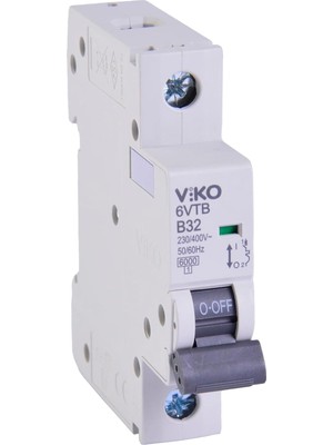 6VTB-1B32 Otomatik Sigorta 6ka B Tipi 1 Kutup 32A