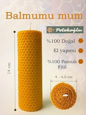 Mum Dekoratif Hediye Kutusu 4 Lü Set Doğal Petek Beeswax Candle Açmış Gül (Yeşil Krem Süslemeli Açmış Gül)