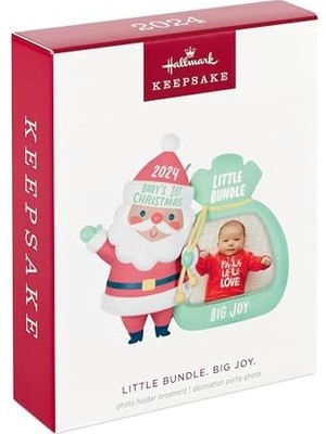 Keepsake Süsü 2024, Küçük Paket Büyük Sevinç 2024 Fotoğraf Çerçevesi, Bebek Duş Hediyeleri