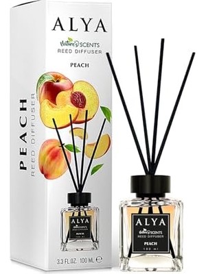 Alya Alya 's Scents Peach Bambu Çubuklu Oda Kokusu- Şeftali Kokusu