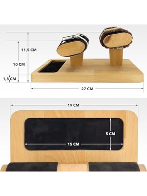 Saat Tutucu Organizer, Ahşap Askesuar ve Takı Düzenleyici