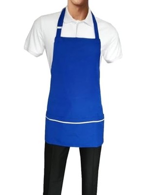 Cepli Önlük Biyeli Kısa Boyundan Saks Mavi