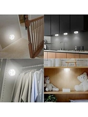 Hareket Sensörlü USB Şarjlı Lamba LED Işık Sensörlü Lamp Gece Lambası Hareket Sensör LED Sensör Lamba