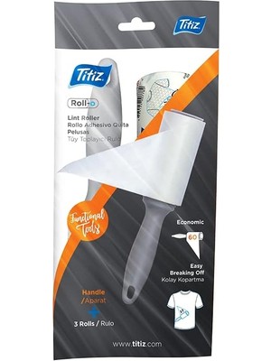 , Kedi Köpek Saç Kıl Tüy Toplayıcı Rulo, 1 Rulo 2 Yedek Her Biri 60 Yaprak