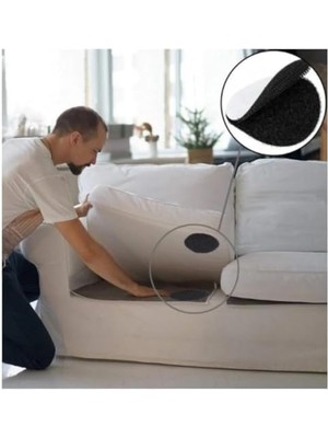 10'lu Halı Kilim Koltuk Örtüsü Sabitleyici Kaydırmaz Cırt Yıkanabilir Kendinden Yapışkanlı Ped Halı Kaydırmaz (20)