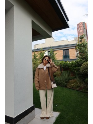 Özge Özgenç Paçası Fırfırlı Wideleg Jean