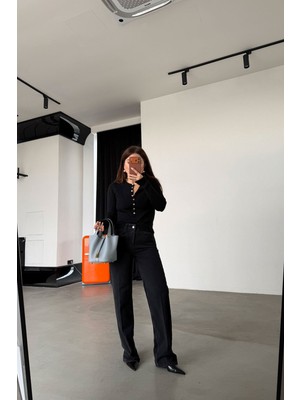 Özge Özgenç Yüksek Bel Düz Kesim Jean