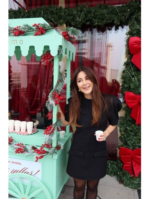 Özge Özgenç Omuzu Vatkalı Süs Cepli Elbise