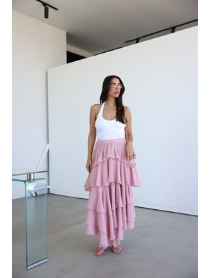 Kat Kat Uzun Tül Etek