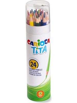 Carioca Tita Kuru Boya Kalemi 24'lü  (Tüpte)