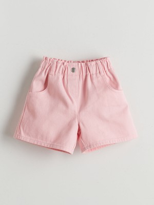 Lc Waikiki Yeni Sezon Beli Lastikli Basic Kız Çocuk Şort