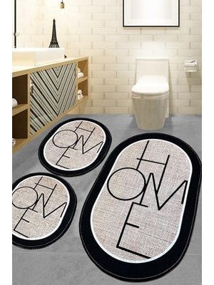 Mohe 3lü Set Banyo Halısı Djt
