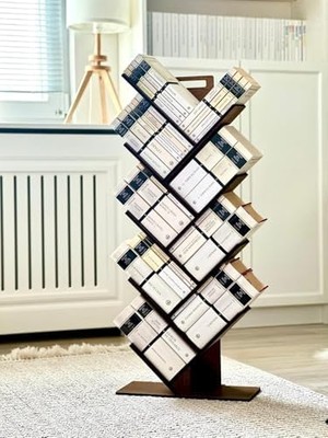 - MK10 Geometrik 8 Raflı Ağaç Kitaplık (Büyük)