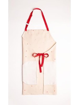 Cupid Kalpli Mutfak Önlüğü ve Tutmaç Seti (Kendinden Havlulu-Ayarlamalı Askılı)