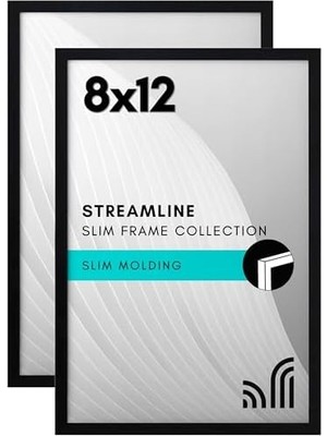 Americanflat Resim Çerçevesi, 20,3 x 30,5 Cm, Kırılmaz Camlı, Duvar ve Masa Plakası Için Yatay ve Dikey Formatlar (2 Adet)
