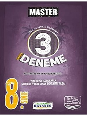 8. Sınıf Master 3 Deneme