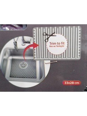 Dikdörtgen Silikon Lavabo Buzluk Matı 33X28 cm Renk 1 Adet GP115