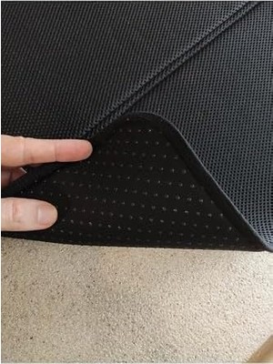 Elegance Bulaşık Kurutma Matı, Bulaşık Kurutma Örtüsü, Kaymaz Taban Emici Bulaşıklık, Katlanır Bulaşık Matı (49X40CM) Siyah