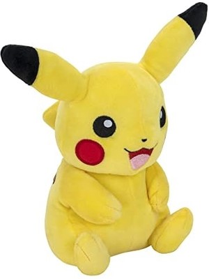 Resmi ve Premium Kalite 20,8 cm Pikachu - Sevimli, Ultra Yumuşak, Peluş Oyuncak, Oynamak ve Göstermek Için Mükemmel - Gotta Catch ~em All, Sarı