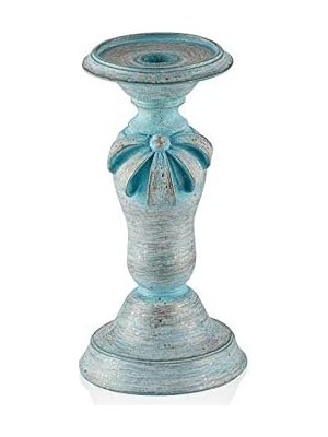 Porio Mavi Kurdeleli Küçük Mumluk, 23X12