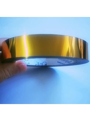 Dekoratif Pvc Bant Altın 2cm x 10 Metre, Dekorasyon Bandı, Mobilya, Kapı ve Duvar Süsü