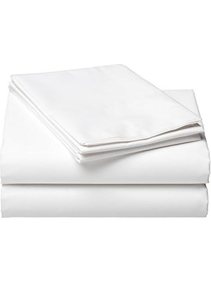Tek Kişilik Çarşaf Seti 160X240 cm Beyaz AT9120