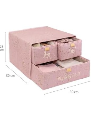 Pazar Kapısı Baby 3 Bölmeli Katlanabilir Çekmece - Bebek Odası Organizeri