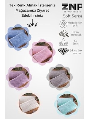 Tekstil Soft | 6'lı 50X90 cm El&yüz Havlu Seti Renkli