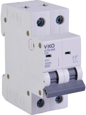 4VTB-2C25 Otomatik Sigorta 4,5ka C Tipi 2 Kutup 25A