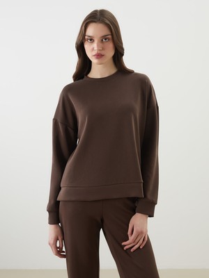 Lc Waikiki Yeni Sezon Oversize Modal Karışımlı Kadın Sweatshirt