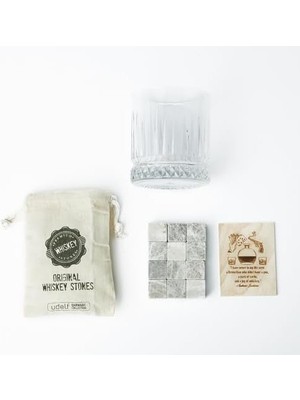 Klasik Viski Bardağı Hediye Seti - Hediye Kutulu 12 Parça Viski Taşı - Babalar Için Hediye Fikri, Erkekler ve Kadınlar Için Doğum Günü Hediyesi"