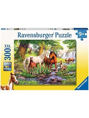 300 Parça Puzzle Nehirde Atlar