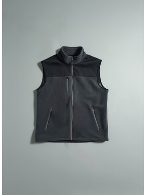 Birmont Promo Softshell Robalı Kolsuz Polar Iş Yeleği Fermuarlı ve Fermuar Cepli