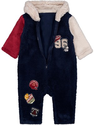 Civil Baby 96 Nakışlı 6-18 Ay Tulum - Lacivert 9-12 Ay