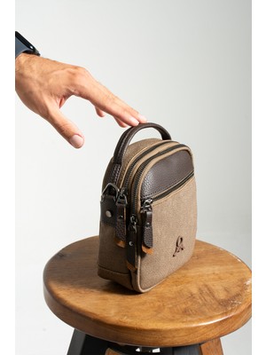 Mega Çanta Mega Polo Club Of Colors Erkek Kanvas Elden Tutmalı Çapraz Çanta