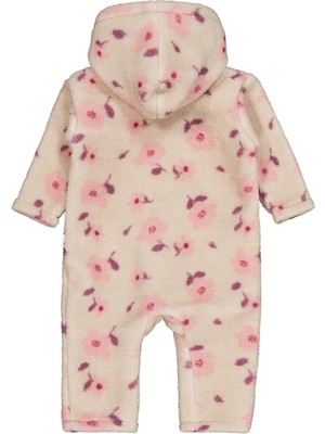 Civil Baby Çiçek Baskılı 6-18 Ay Tulum - Bej 12-18 Ay
