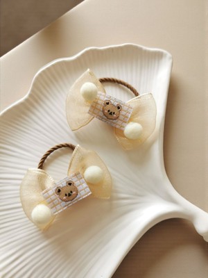 Halley Concept Fiyonklu Kahverengi Lastikli Çocuk Tokası