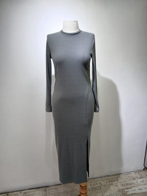 Kiabi Gri Penye Elbise