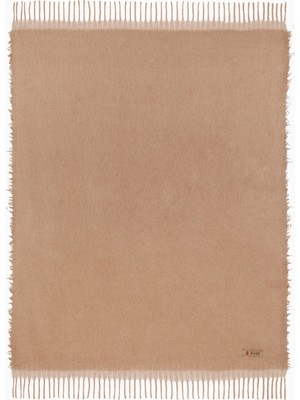 The House Of Lyria Amaranto Alpaka Yün Karışımlı Italyan Tasarımı Battaniye Bej