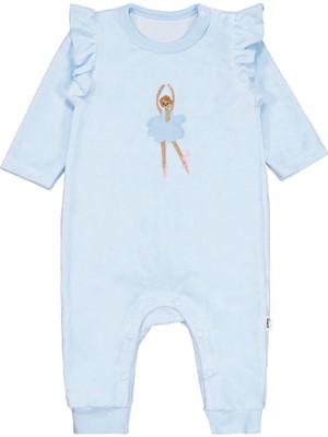 Civil Baby Balerin Nakışlı 6-18 Ay Tulum - Mavi 12-18 Ay