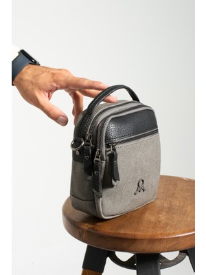 Mega Çanta Mega Polo Club Of Colors Erkek Kanvas Elden Tutmalı Çapraz Çanta