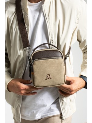 Mega Çanta Mega Polo Club Of Colors Erkek Kanvas Elden Tutmalı Çapraz Çanta