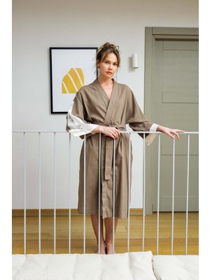 Jojomia Liz Kısa Kollu Kadın Sabahlık / Kimono