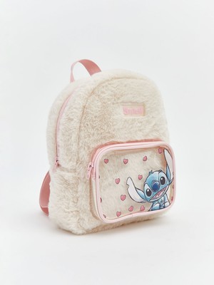 Lc Waikiki Yeni Sezon Lilo ve Stitch Baskılı Kız Çocuk Pelüş Sırt Çantası