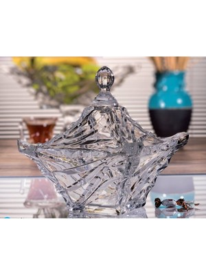 Elta Collection Vıtrıte Kapaklı Cam Şekerlik
