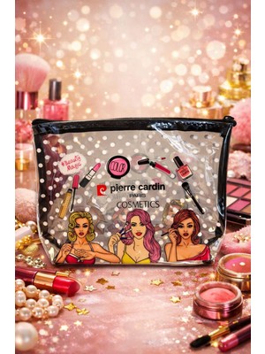 Pierre Cardin Cosmetics Iconic Beauty Şeffaf Makyaj Çantası